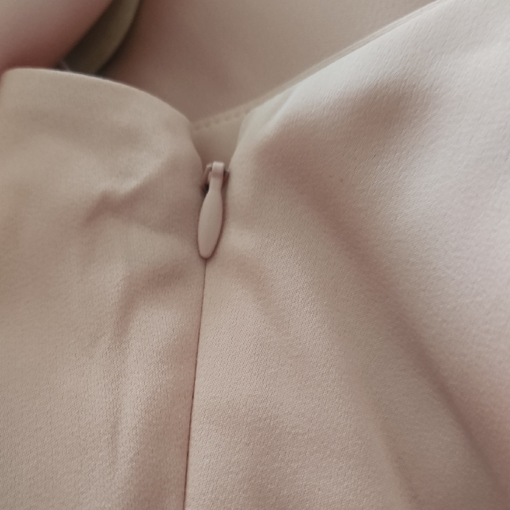 Birdy Grey One-Shoulder Blush Pink Evening Gown - Picture 5 of 5